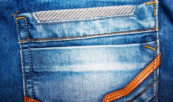 Blue Denim Textur Alter Jeans — Stockfoto