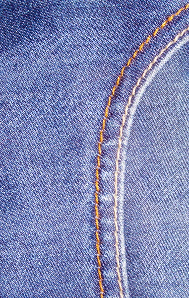 古いジーンズのブルーデニムの質感背景 — ストック写真