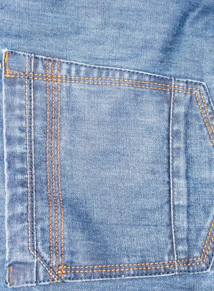 Blauwe Denim Textuur Van Oude Jeans Achtergrond — Stockfoto