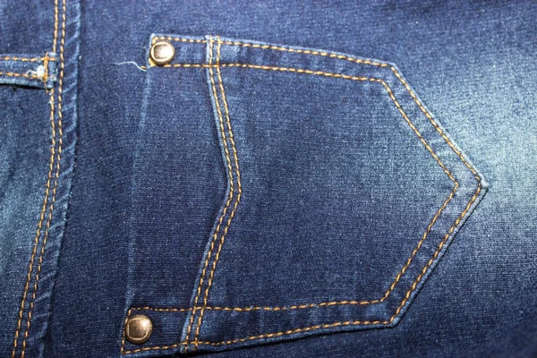 Blauwe Jeans Achtergrond Textuur — Stockfoto