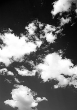 bulutlu gökyüzü, siyah ve beyaz arkaplan