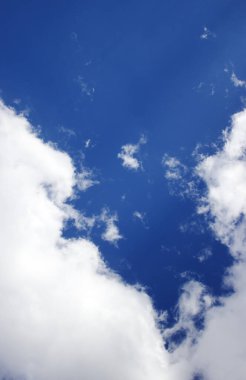 Mavi gökyüzü bulutları