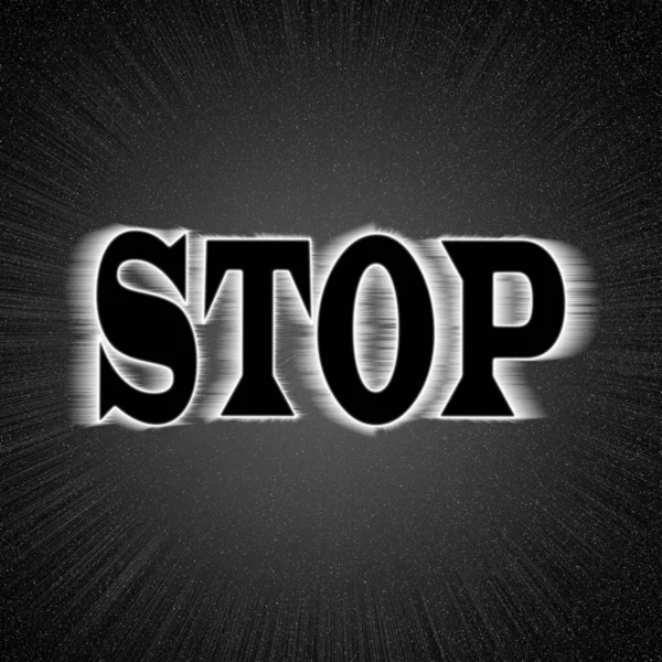 Zastavit Nápisy Zneužívání Drog — Stock fotografie