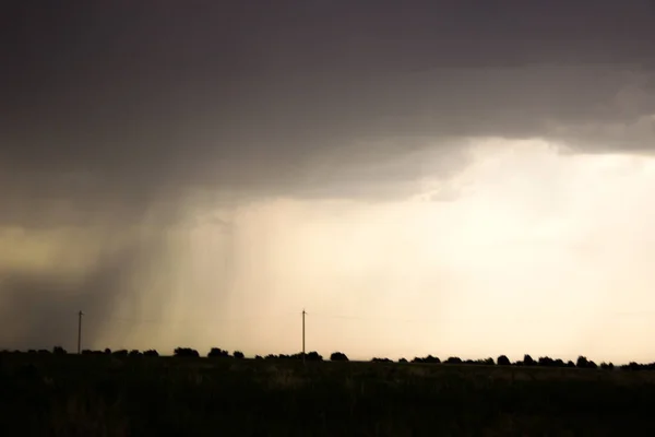 Nuvens Tempestade Escura Antes Chuva Fundo Natureza — Fotografia de Stock
