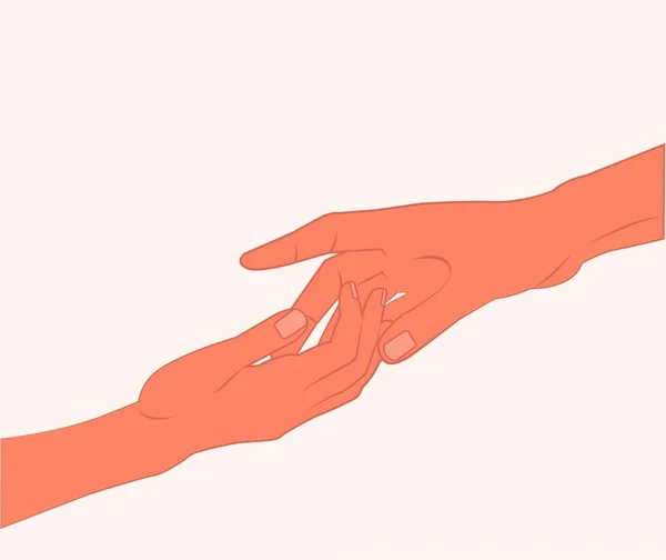 Shaking Hands Two Hands Gestures Hold Someone Else Hand Help Stock Illustration