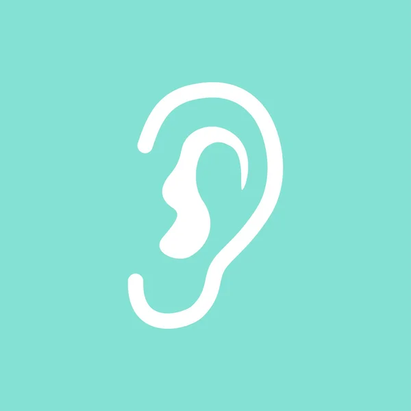 Ear - Vektorsymbol. — Stockfoto
