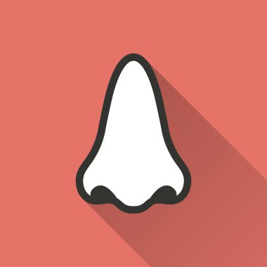 Burun - vektör simgesi.