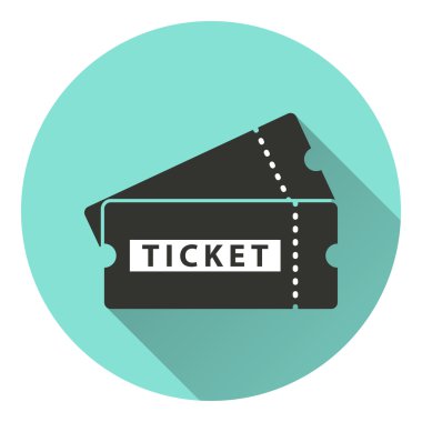 Bilet - vektör simgesi.