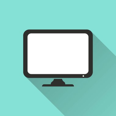 Monitör - vektör simgesi.