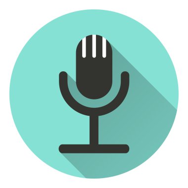 Mikrofon - vektör simgesi.