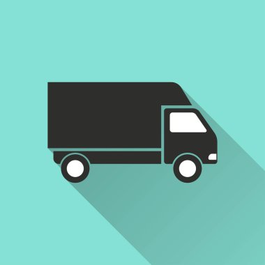 Kamyon - vektör simgesi.