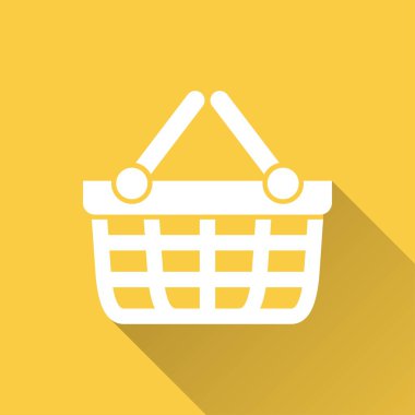 Alışveriş sepeti - vektör simgesi.