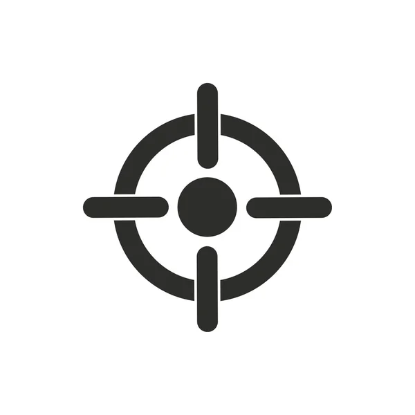 Ziel - Vektor-Symbol. — Stockvektor