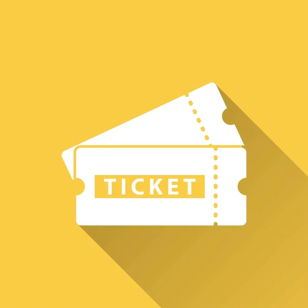 Ticket - Vektorsymbol. — Stockvektor