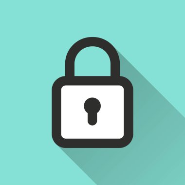 Kilit - vektör simgesi.