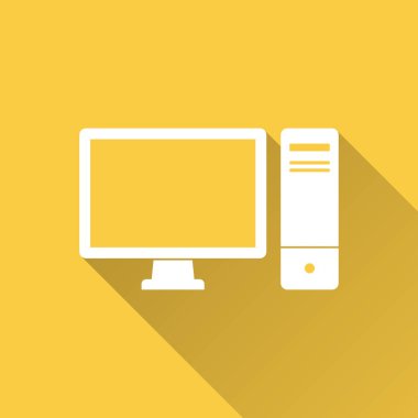 Bilgisayar - vektör simgesi.