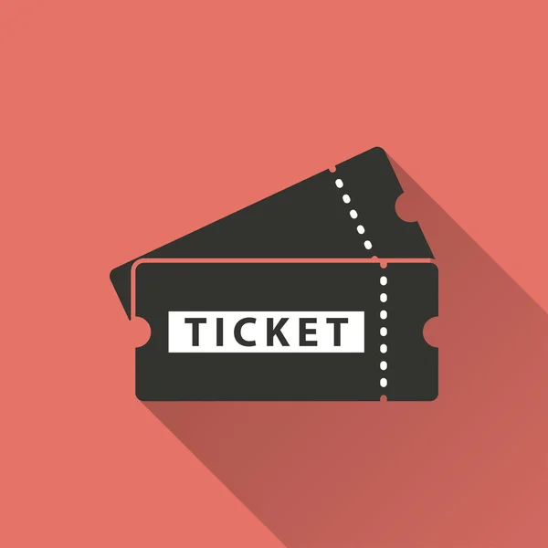 Ticket - Vektorsymbol. — Stockvektor
