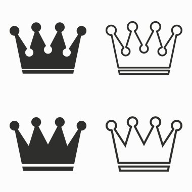 Taç vektör simgeler.