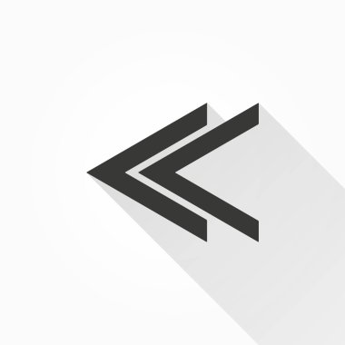 Geriye dönük-vektör simgesi.