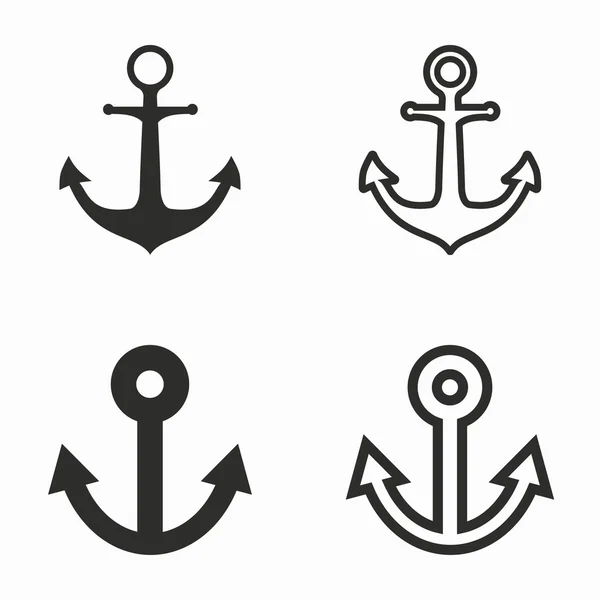 Anchor vector icons. — Stock Vector