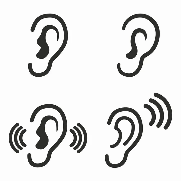 Ear   vector icons. — Stock Vector