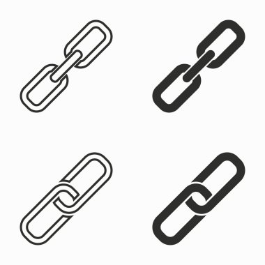 Bağlantı vektör simgeler.