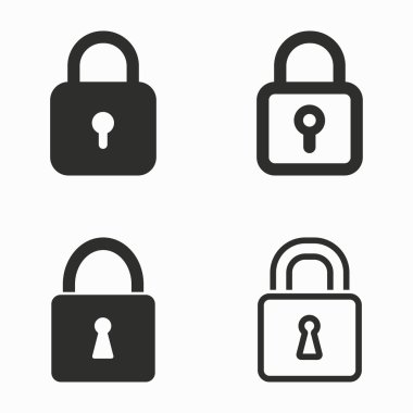 Kilit vektör simgeler.