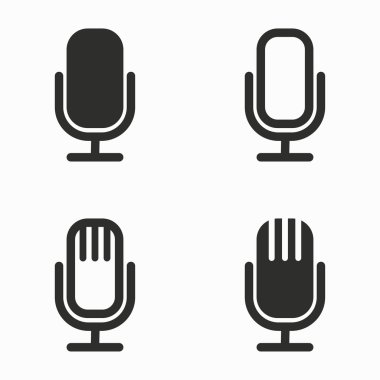 Mikrofon vektör simgeler.