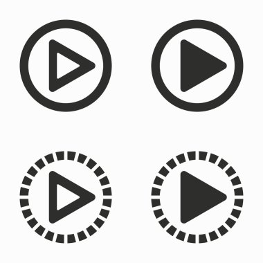 Başlat vektör simgeler.