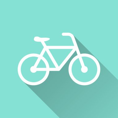 Bisiklet - vektör simgesi.