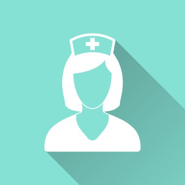 Hemşire - vektör simgesi.