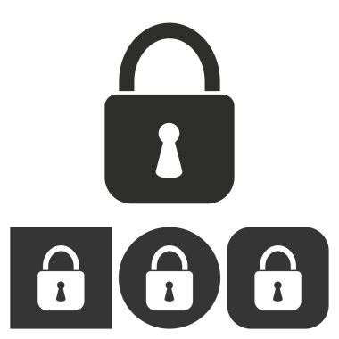 Kilit - vektör simgesi.