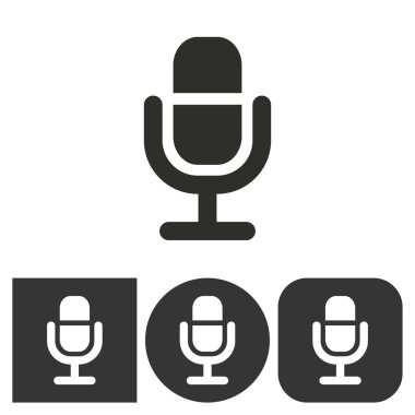 Mikrofon - vektör simgesi.