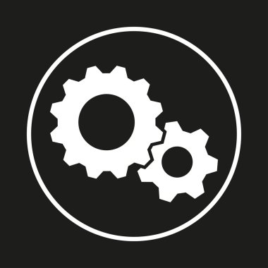 Ayarlar - vektör simgesi.