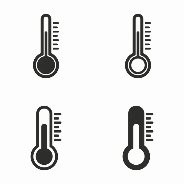 Icônes vectorielles du thermomètre . — Image vectorielle