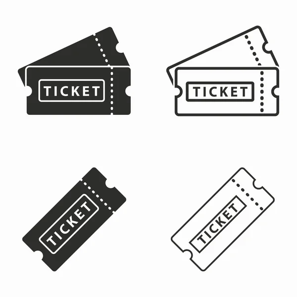 Ticket vector iconen. — Stockvector