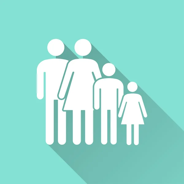 Familia - icono de vector . — Vector de stock