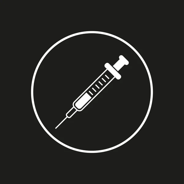 Syringe- Vektor-Symbol. — Stockvektor