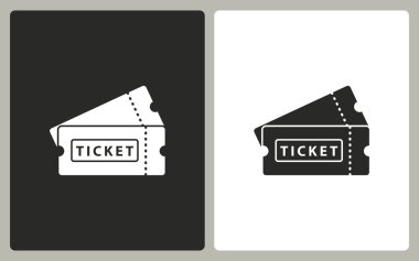 Bilet - vektör simgesi.