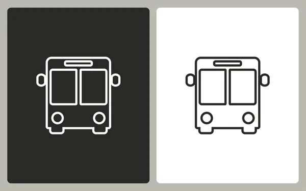 Bus - vector icon. — Stock Vector