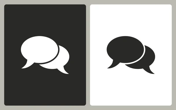 Chatten - vector pictogram. — Stockvector