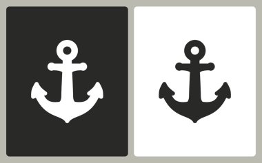 Çapa - vektör simgesi.