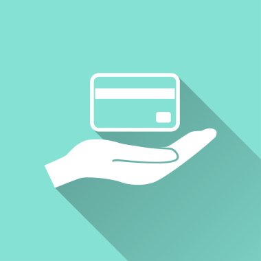 Kredi kartı - vektör simgesi.