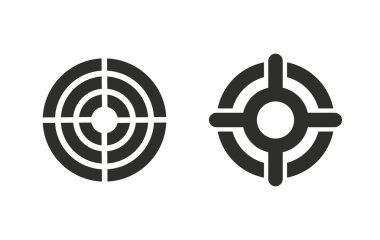 Amaç - vektör simgesi.