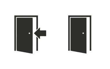 Kapı - vektör simgesi.