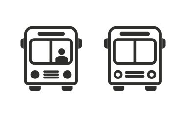 Otobüs - vektör simgesi.