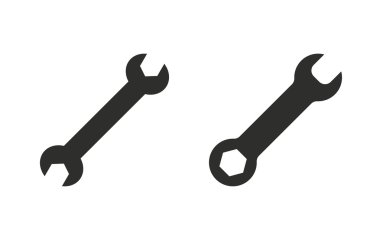 İngiliz anahtarı - vektör simgesi.