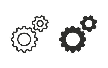 Ayarlar - vektör simgesi.