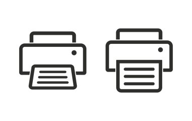 Yazıcı - vektör simgesi.