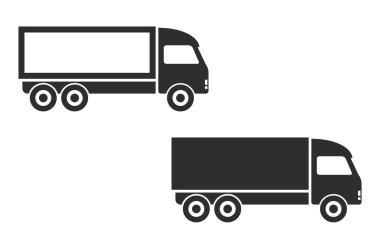 Kamyon - vektör simgesi.